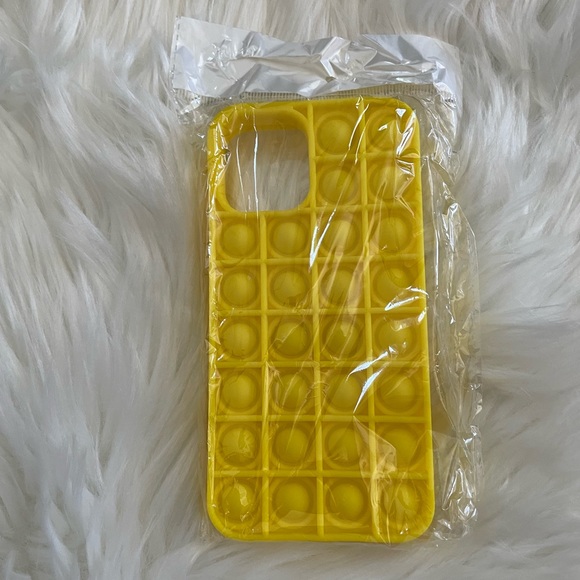 Solid Colored Bubble Push Pop iPhone 12 Pro Silicone Case - Picture 3 of 4